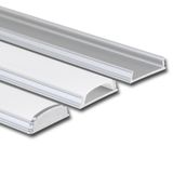 Attached PI aluminum profile, flexible, without diffuser, 2m