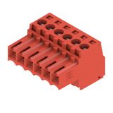 PCB plug-in connector, female plug, 3.50 mm, Number of poles: 6, 180°, Clamping yoke connection, Clamping range, max. : 1.5 mm², Box