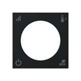 Cover plate - KNX RTC - 2M - Matt Black