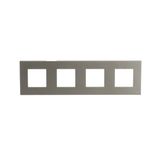 N2274.1 CV Frame 4-gang / 2+2+2+2-modules - Basic - Champagne
