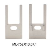End cap with hole for SH, silver color, 1 pc