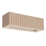 Wall lamp ceramic RIGATA taupe
