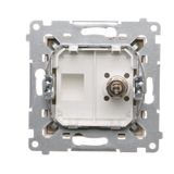 R-TV-DATA socket, atten.: 10dB, black matt