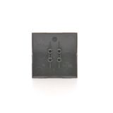 Double button for switches and push buttons, black matt