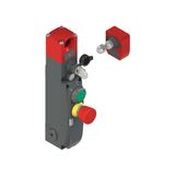 NG series safety switch with lock and integrated control devices, with actuator