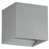 "CALPINO PRO" AL-LED-WL 2x3,3W 740lm SILVER 4000K IP65 DIM