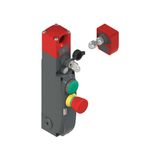 NG series safety switch with lock and integrated control devices, with actuator