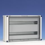 Encl. hinged cover+top head rail 2 slots