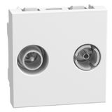 Light Now - socket TV-SAT star 2m white