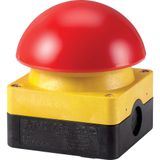 FAK-R/V/KC11/IY Palm switch, 1N/O+1N/C, emergency switching off, surface mounting