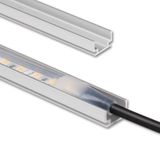 Attached aluminum profile PL2 15x8mm without diffuser 2m