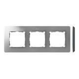 Triple frame, aluminum, black base