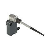 Modular prewired switch with spring rod with plastic pin 90? trasmission block