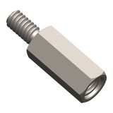 Distance bolt M6/WAF9, H=20mm