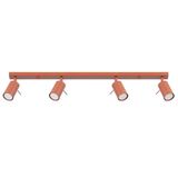 RING CEILING LAMP 4L RED OCHRE 4XGU10