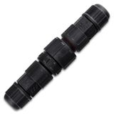 Plug connector + socket, IP67, soldering, M16, 2-pin