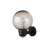 PANLUX Lamp PARK S 60W E27 smoke black with sensor IP33
