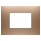 EGO PLATE - IN PAINTED TECHNOPOLYMER - 3 MODULES - SOFT COPPER - CHORUSMART