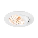 NEW TRIA® 68, recessed ceiling light, 2700K, 38°, IP 20, round, white