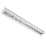 MODUS AREL2000, 1x LED, 1245mm,  mat AL louvre, ceiling/pendant, LED 840, 350mA SENZOR READY, with senzor, white