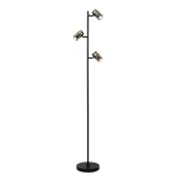 Lucide UPTON - Floor lamp - 3xGU10 - Smoke Grey