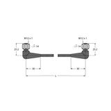 Food & Beverage Hygienic, PVC Extension Cable   WKH4.4-20-WKH4.4/TFE