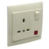 EARTH SOCK (BRITISH) W/SWITCH & PILOT LAMP IV