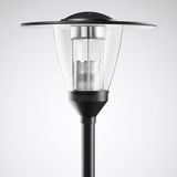 Post-top luminaires 987 CLO (normal) Reflector Black ET 25W 1800lm asymmetric wide (AB) IP23 IK04 3 SDCM 6518140