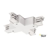 X-connector for S-TRACK 3-circuit track, traffic white