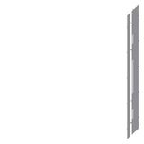 partition D: 600 mm, cutout busbar: front