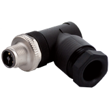 M12 Power male 90° L-cod. screw terminal 5-pol., max. 2,5mm², 8 - 13mm