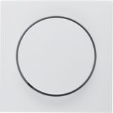 Centre plate Rotary Dimmer polarwhite glossy IP44