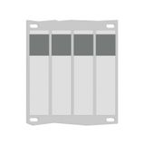 Adhesive cable-marking label 25x15mm, vinyl, white color for Smartroll Plus