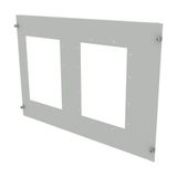 ProfiSNAP Front Plate, for enclosure width 800mm, H=500mm, prepared fo