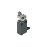 Modular prewired switch with unidirectional roller lever