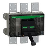 Circuit breaker frame, ComPacT NS2500H, 70kA at 415VAC, 2500A, 3P, fixed, manually operated, without control unit