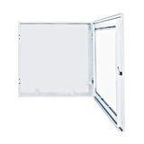 Meter cabinet 800x800x230mm for measuring plate 750x750mm