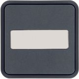 Rocker 1gang for W.1 push-button BCU, with labelling field, grey