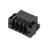PCB plug-in connector, male header, Solder flange, THT/THR solder connection, 3.50 mm, Number of poles: 32, 90°, Solder pin length (l): 3.2 mm, tinned, black, Box