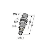 Inductive Sensor With Extended Switching Distance   BI4U-M12-AP6X-V1131