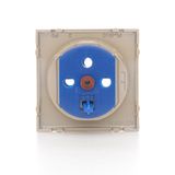HDMI single socket, Gold matt, metalic