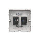 Rotary-push dimmer, Inox, metallized