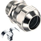 Cable gland PROGRESS EMC easyConnect M32x1.5, brass cable Ø17.0-25.5mm