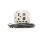 Double two way switch with LED indicator light, 10AX, black matt