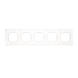 Double Keystone flat IT/telephone socket cover, (cover), Simon 24, IP20/IP44, champagne matt