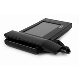 Black monitor with earphone