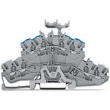 4-conductor double deck terminal block Shield/through terminal block 2