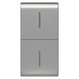 REPLACEABLE BUTTON KEY FOR ECO CONNECTED PUSH BUTTON - 1 MODULE - TITANIUM - CHORUSMART