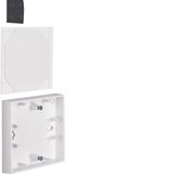 Surface-mounted housing 1gang flat design, B.1/B.3 B.3 polar white, ma