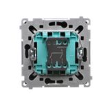 Single switch, (module), 16AX, Screw, beige